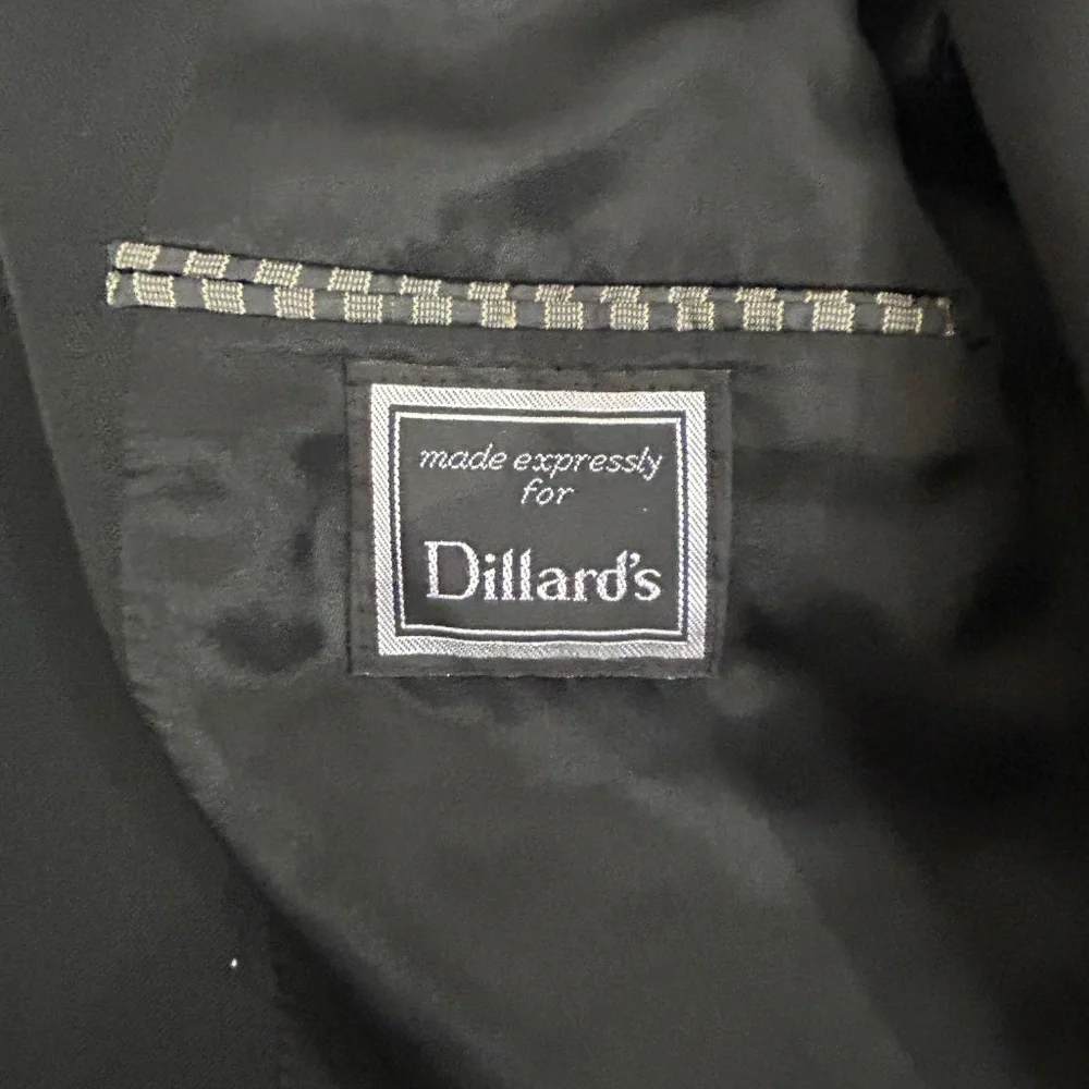 Wimbledon Blazer Sport Coat Size Black Gold‎ Logo Buttons